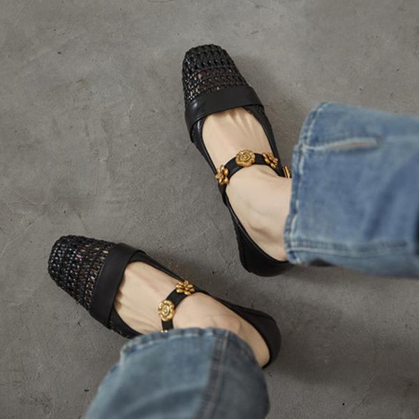 Handcrafted Genuine Leather Women's Shoes: Luxury, Quality, Elegance(EcqiHJ-7623)