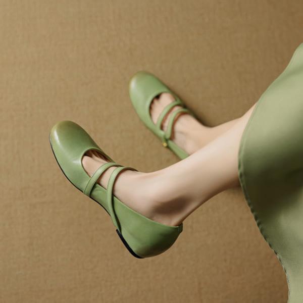 Elegant Handmade Leather Women's Shoes: Luxury Craftsmanship(EcqiHY-7639)