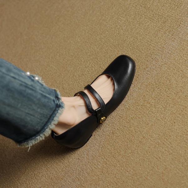 Elegant Handmade Leather Women's Shoes: Luxury Craftsmanship(EcqiHY-7639)