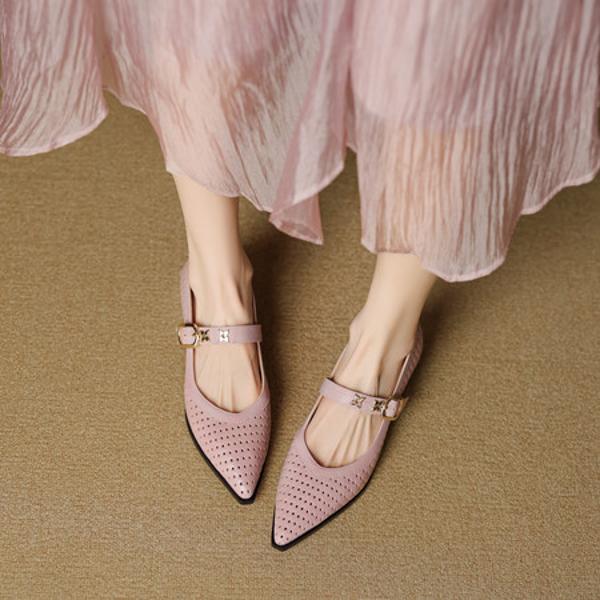 Luxurious Handmade Leather Women's Shoes(EcqiHL-7612)