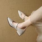 Luxurious Handmade Leather Women's Shoes(EcqiHL-7612)