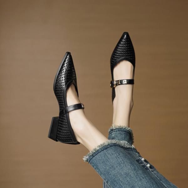 Luxurious Handmade Leather Women's Shoes(EcqiHL-7612)