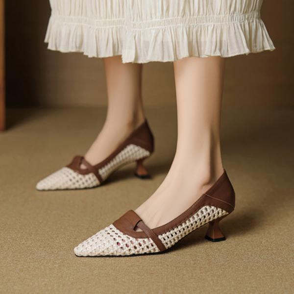 Luxurious Handmade Leather Women's Shoes: Artisanal Quality & Elegance(EcqiH-7662)