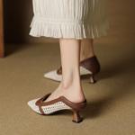 Luxurious Handmade Leather Women's Shoes: Artisanal Quality & Elegance(EcqiH-7662)