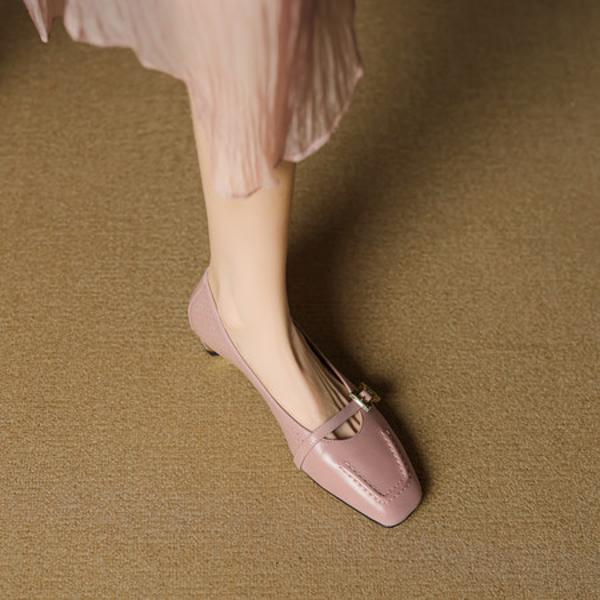 Handcrafted Luxury Leather Women's Shoes of Elegance(EcqiHL-7658)