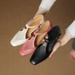Elegant Handcrafted Leather Women's Shoes - Luxury Craftsmanship(EcqiH-7672)