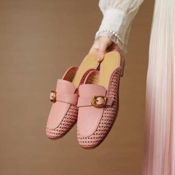 Luxury Handmade Leather Women's Shoes: Craftsmanship & Elegance(EcqiH-7678)