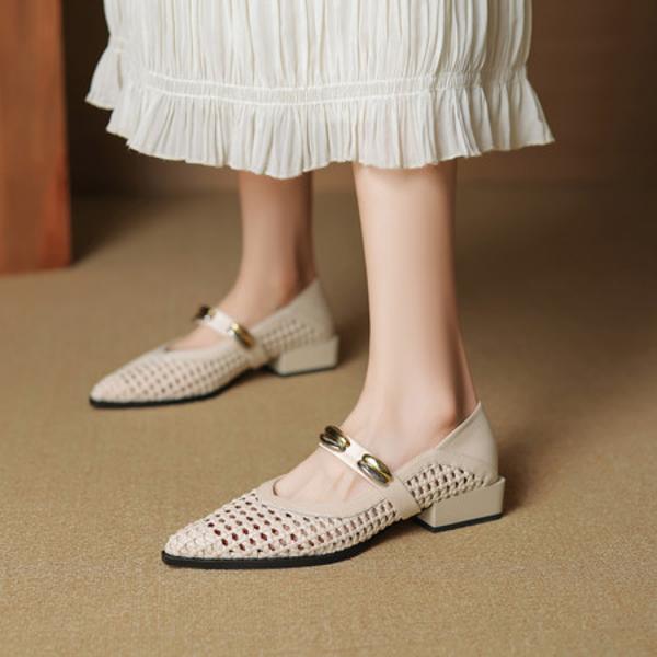 Handcrafted Genuine Leather Women's Shoes: Exquisite Craftsmanship & Luxury Elegance(EcqiHL-7720)