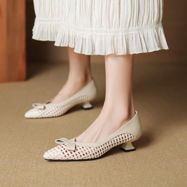 Exquisite Handmade Leather Women's Shoes: Luxury and Elegance(EcqiH-7716)