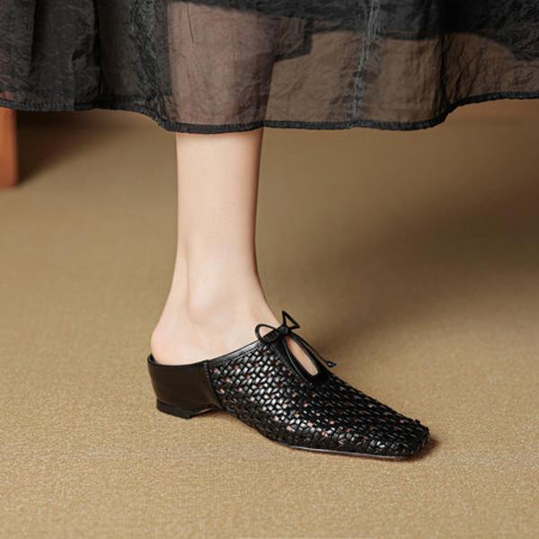 Luxurious Handcrafted Leather Women's Shoes with Exquisite Craftsmanship(EcqiHL-7782)