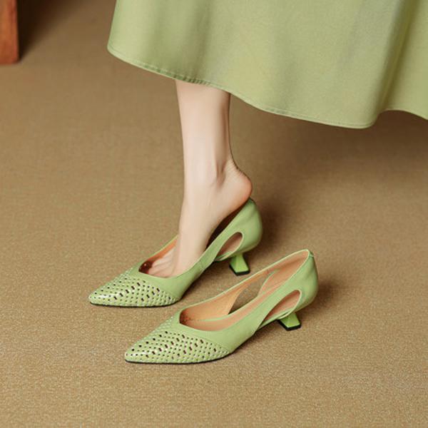 Handcrafted Luxury Genuine Leather Women's Shoes - Elegance Redefined(EcqiH-7805)