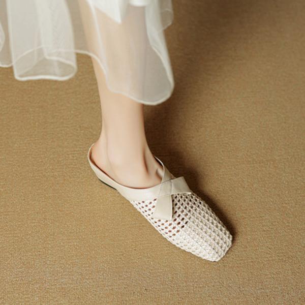 Elegant Handcrafted Leather Women's Shoes with Luxurious Quality(EcqiH-7806)