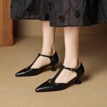 Elegance Redefined: Handcrafted Genuine Leather Women's Shoes(EcqiH-7850)