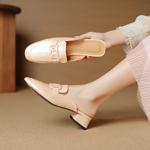 Handcrafted Genuine Leather Women's Shoes: Luxury, Elegance, Quality(EcqiH-7838)