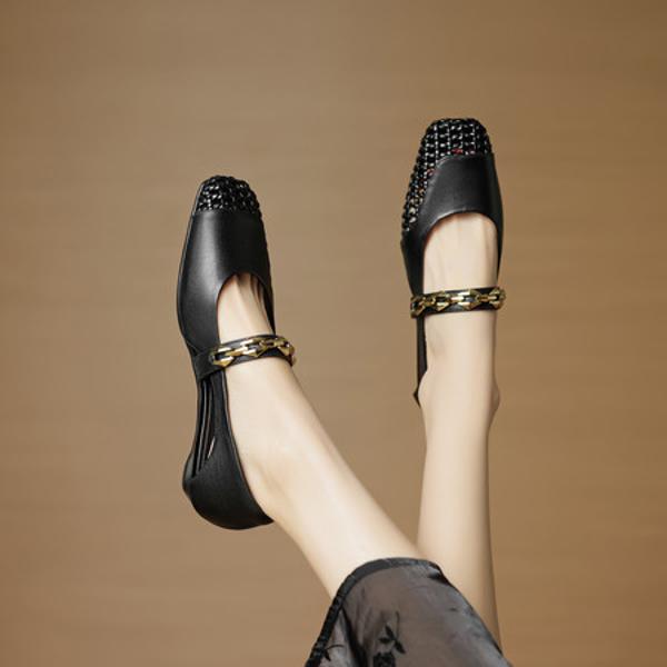 Handcrafted Luxury Leather Women's Shoes: Elegance Redefined(EcqiH-7860)