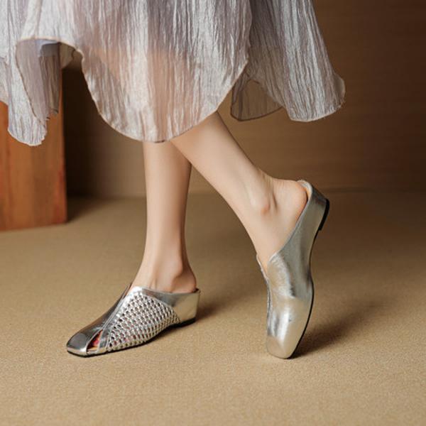 Handcrafted Luxury Leather Women's Shoes with Exquisite Craftsmanship(EcqiH-7835)