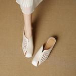 Handcrafted Luxury Leather Women's Shoes with Exquisite Craftsmanship(EcqiH-7835)