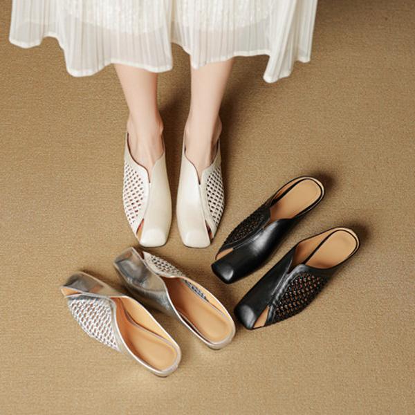 Handcrafted Luxury Leather Women's Shoes with Exquisite Craftsmanship(EcqiH-7835)