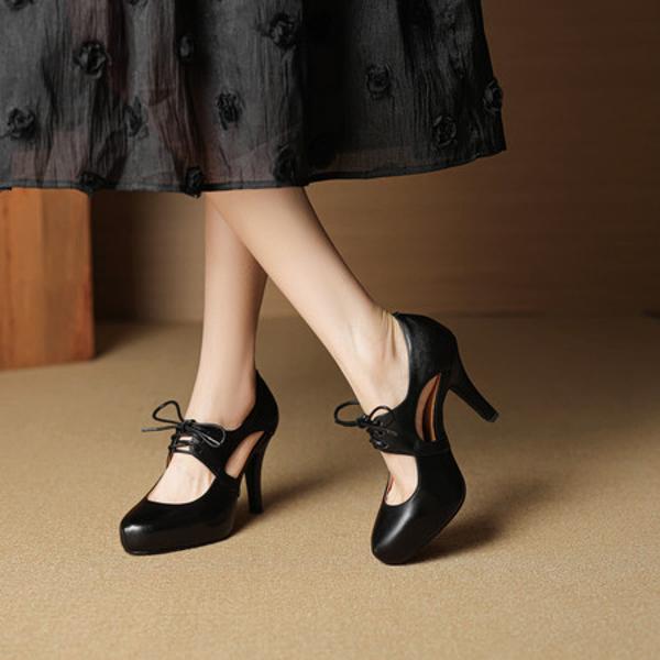 Exquisite Handcrafted Leather Women's Shoes: The Essence of Luxury and Elegance(EcqiHY-7858)