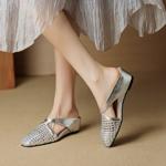 Elegant Handcrafted Leather Women's Shoes: Luxury Artisan Quality(EcqiH-7872)