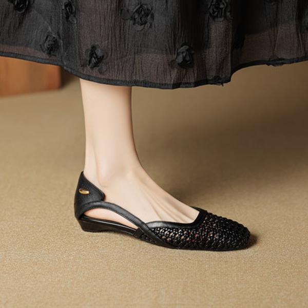 Handcrafted Leather Women's Shoes: A Touch of Luxury Elegance(EcqiH-7875)