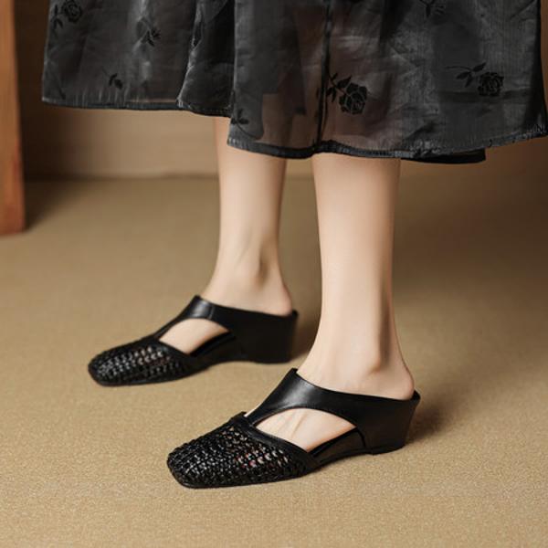 Exquisite Handcrafted Genuine Leather Women's Shoes: Elegance Meets Luxury Quality(EcqiH-7865)