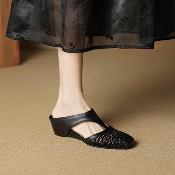 Exquisite Handcrafted Genuine Leather Women's Shoes: Elegance Meets Luxury Quality(EcqiH-7865)