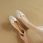 Luxury Handcrafted Leather Women's Shoes with Exquisite Craftsmanship(EcqiH-7901)