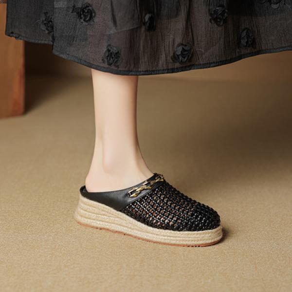 Luxurious Handcrafted Genuine Leather Women’s Shoes for Elegance(EcqiH-7890)