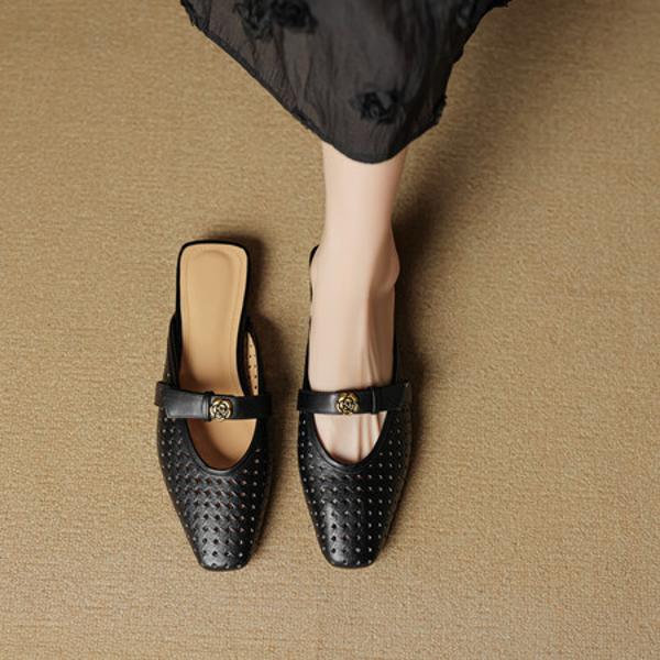 Elevate Elegance: Handcrafted Genuine Leather Women's Shoes of Luxurious Craftsmanship(EcqiH-7889)