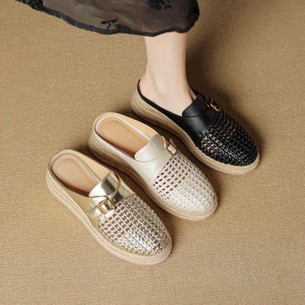 Luxury Handmade Genuine Leather Women's Shoes: Elegance in Every Stitch(EcqiH-7882)