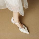 Handcrafted Luxury Leather Women’s Shoes with Elegance(EcqiHC-7899)