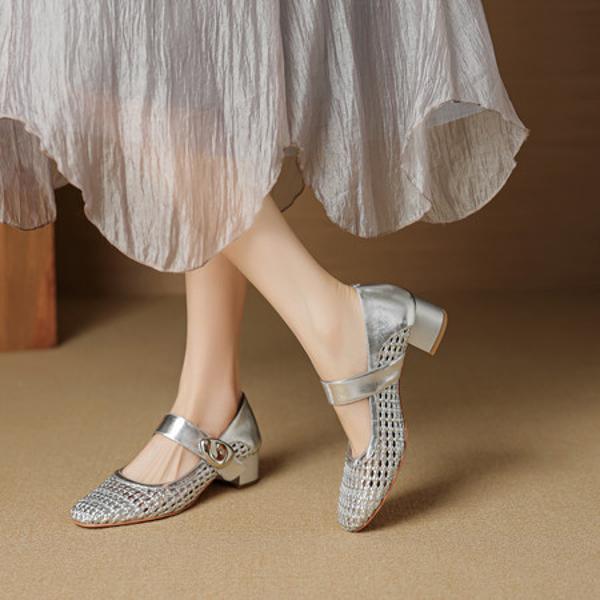 Exquisite Handcrafted Leather Women's Shoes - Luxurious Elegance(EcqiHC-7908)