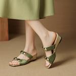 Handcrafted Leather Ladies' Shoes: Luxurious Elegance(EcqiH-7916)