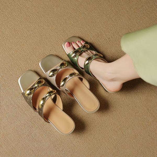 Handcrafted Leather Ladies' Shoes: Luxurious Elegance(EcqiH-7916)