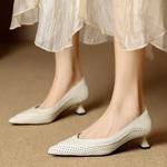 Handcrafted Leather Women's Shoes: Elegant Luxury Craftsmanship(EcqiH-7852)