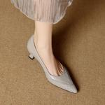 Handcrafted Leather Women's Shoes: Elegant Luxury Craftsmanship(EcqiH-7852)