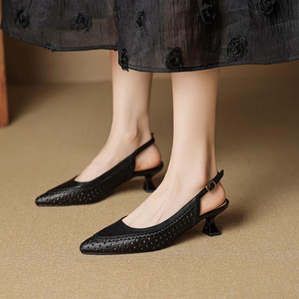 Handcrafted Luxury Leather Women’s Shoes: Elegance in Every Step(EcqiH-7972)