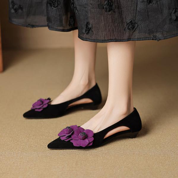 Handcrafted Genuine Leather Women's Shoes: Luxurious Elegance(EcqiHC-7952)