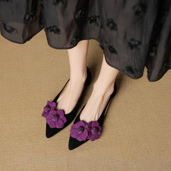 Handcrafted Genuine Leather Women's Shoes: Luxurious Elegance(EcqiHC-7952)