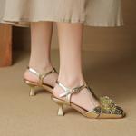 Handcrafted Genuine Leather Women's Shoes: Luxury, Elegance & Craftsmanship(EcqiHC-7928)