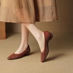 Elegant Handcrafted Genuine Leather Women's Shoes(EcqiHL-7939)