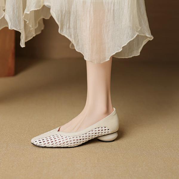 Elegant Handcrafted Genuine Leather Women's Shoes(EcqiHL-7939)