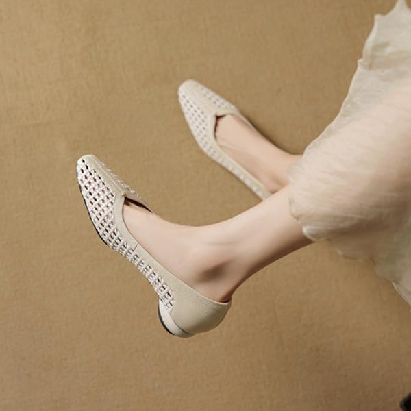 Elegant Handcrafted Genuine Leather Women's Shoes(EcqiHL-7939)