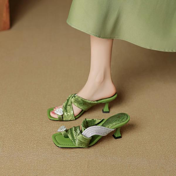 Handcrafted Leather Women's Shoes: Luxurious Elegance & Exquisite Craftsmanship(EcqiHY-7922)