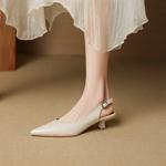 Handcrafted Luxury Leather Women's Shoes - Timeless Elegance in Every Stitch(EcqiHC-7938)