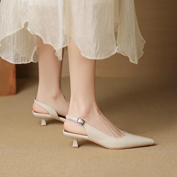 Handcrafted Luxury Leather Women's Shoes - Timeless Elegance in Every Stitch(EcqiHC-7938)