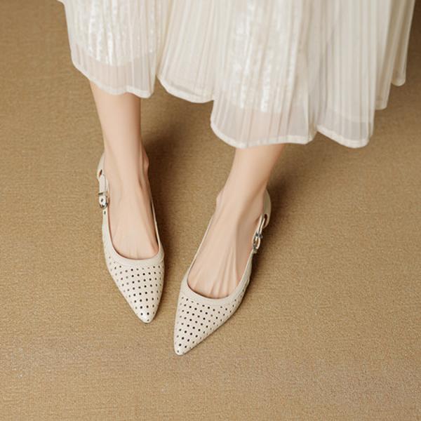 Handcrafted Luxury Leather Women’s Shoes: Elegance in Every Stitch(EcqiH-7988)