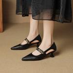 Exquisite Handcrafted Leather Women's Shoes: Luxury and Elegance Redefined(EcqiH-7992)