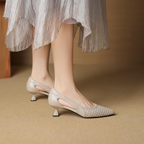 Exquisite Handcrafted Leather Women's Shoes: Luxury, Quality, and Elegance(EcqiH-7990)